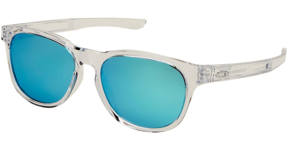 Oakley Oo931506 Clear & Blue Stringer Round Sunglasses in Blue for Men