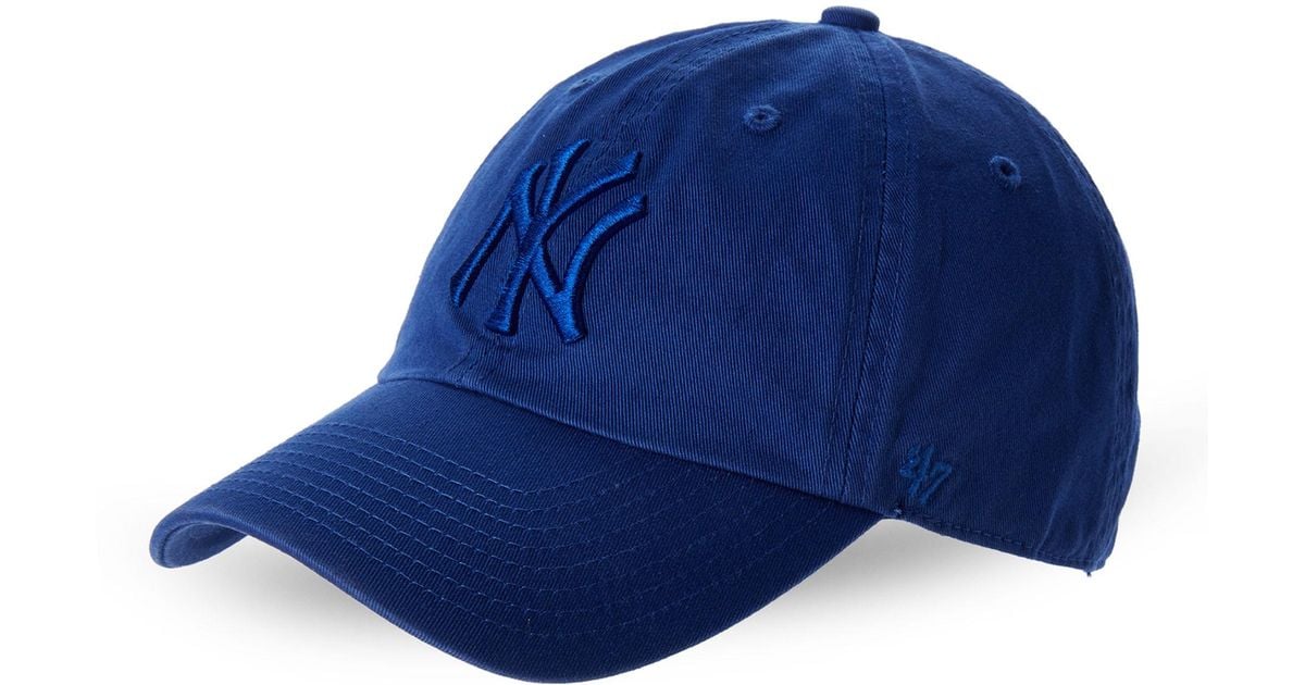 The uk's shop for yankees caps online. Yankees Cap Blue . 47 Brand Garment Washed New York Yankees Cap in Blue for ...