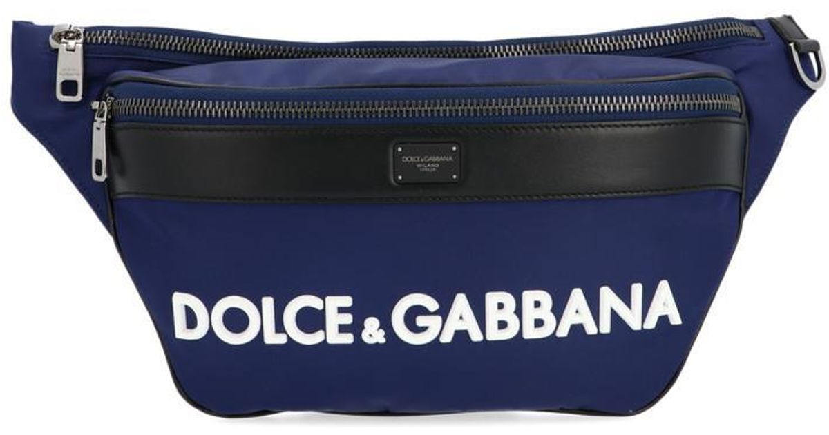 Lyst - Dolce & Gabbana Logo Fanny Pack in Blue for Men - Save 48%