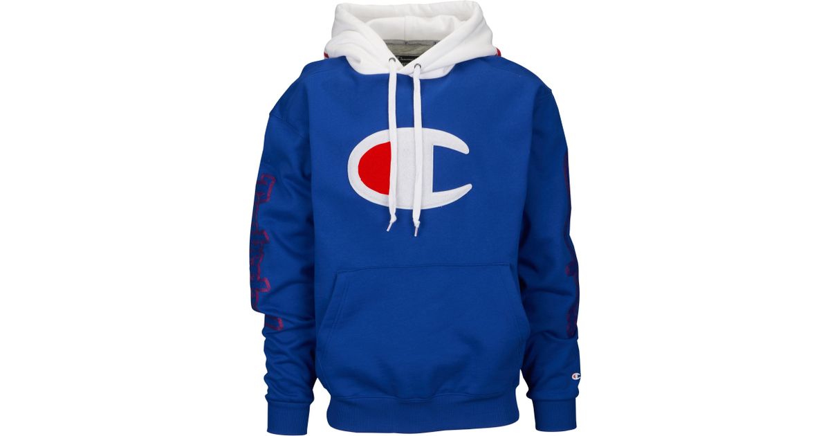 Champion Timberland Super Flc Sport Cone Hoodie in Blue for Men - Lyst