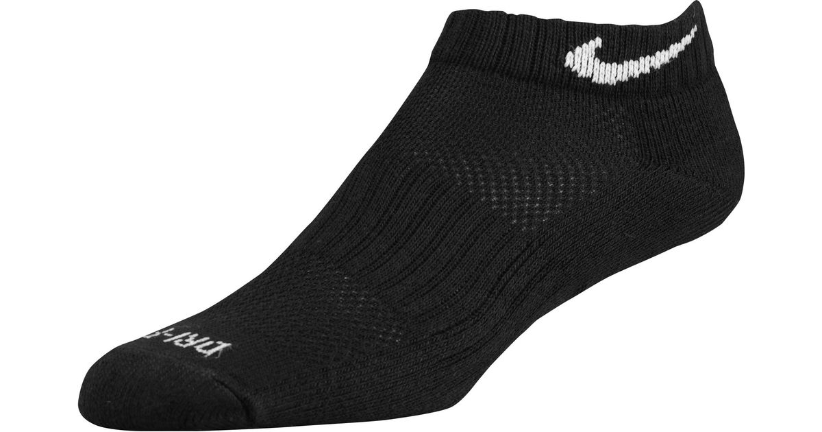 Nike 6 Pk Dri-fit Cotton Low Cut Socks in Black for Men - Lyst