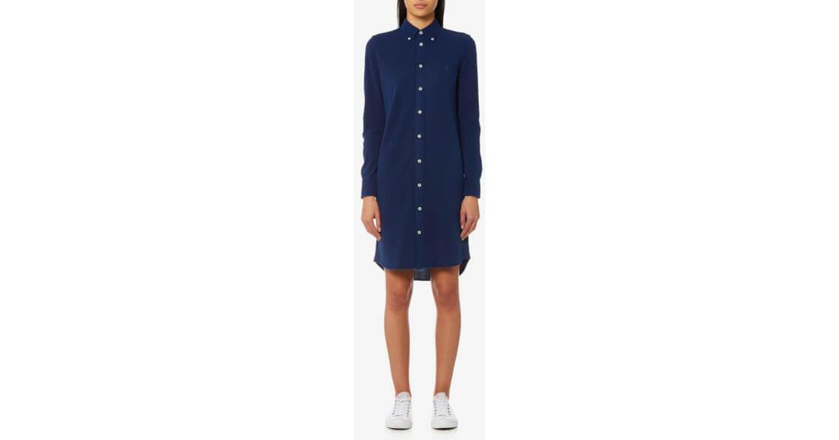ralph lauren stretch denim shirtdress