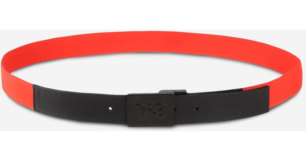 Y-3 Elastic Belt in Red for Men | Lyst