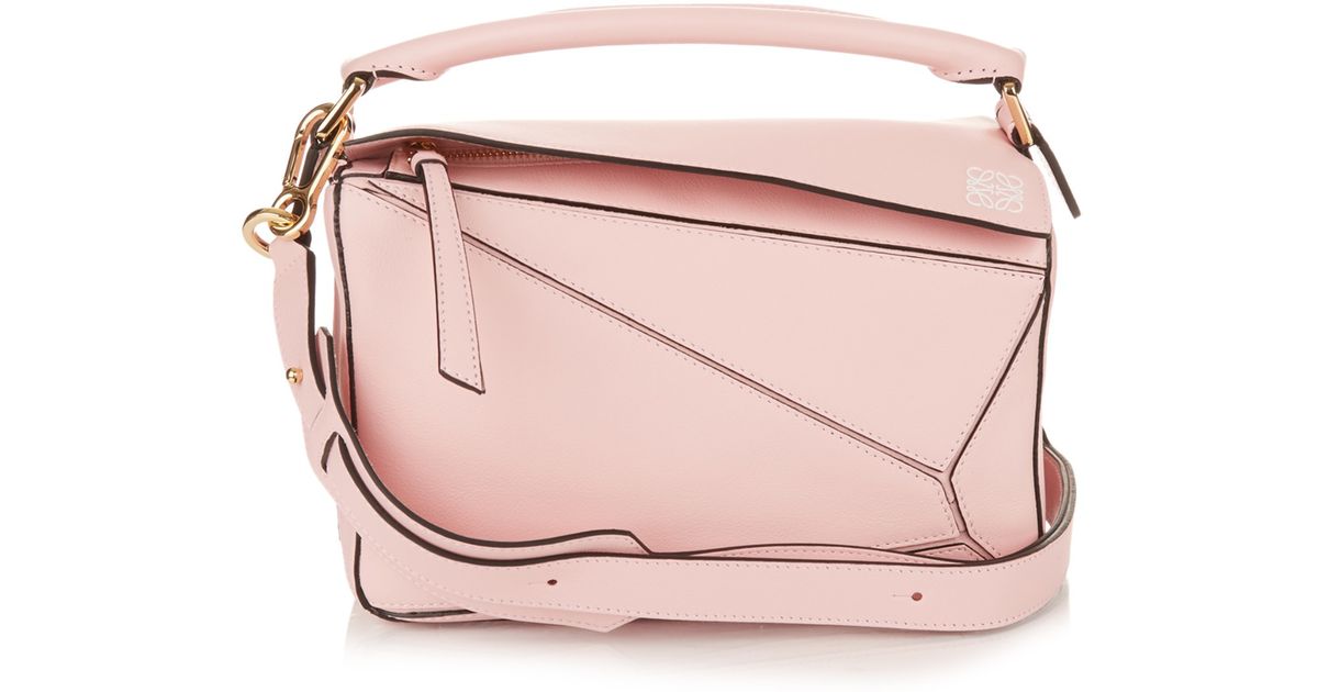 Lyst - Loewe Puzzle Small Leather Bag in Pink