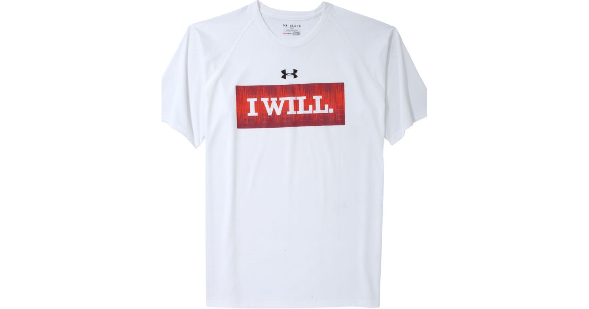 white t shirt under armour