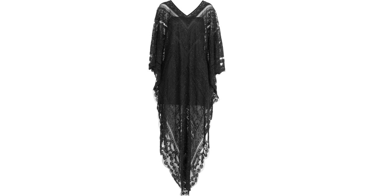 black lace kaftan
