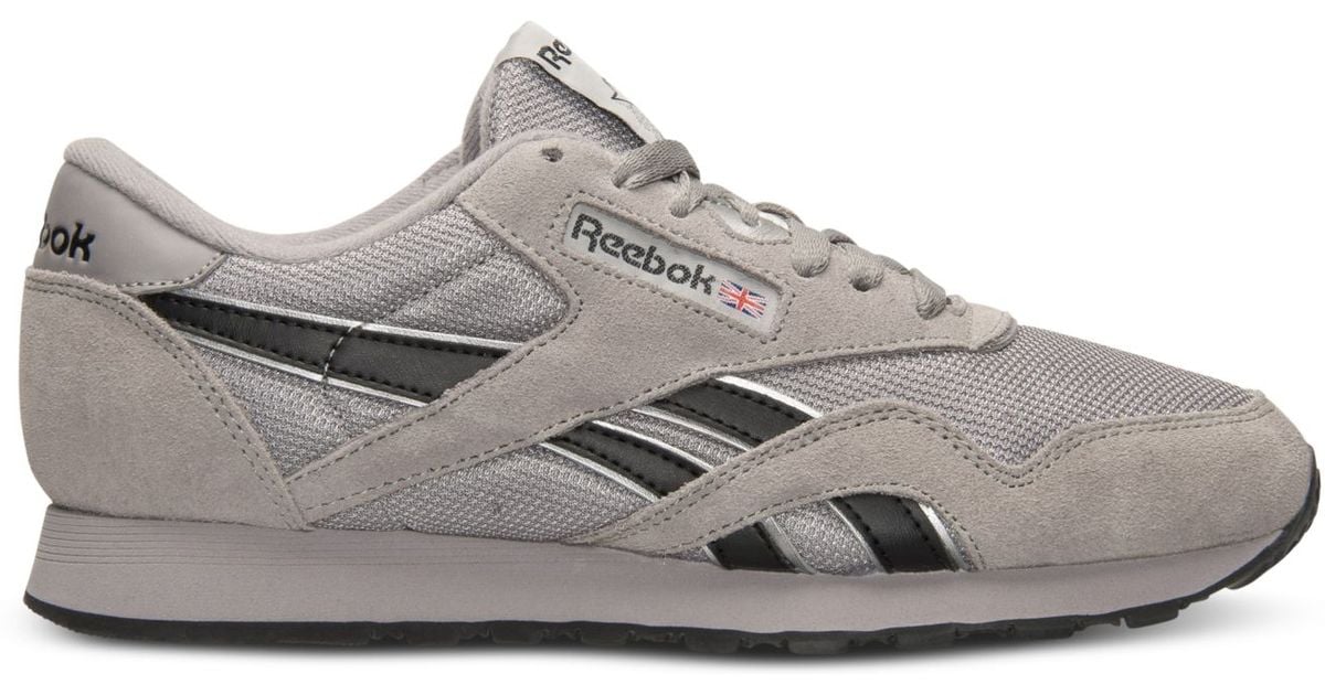 mens reebok classic nylon black