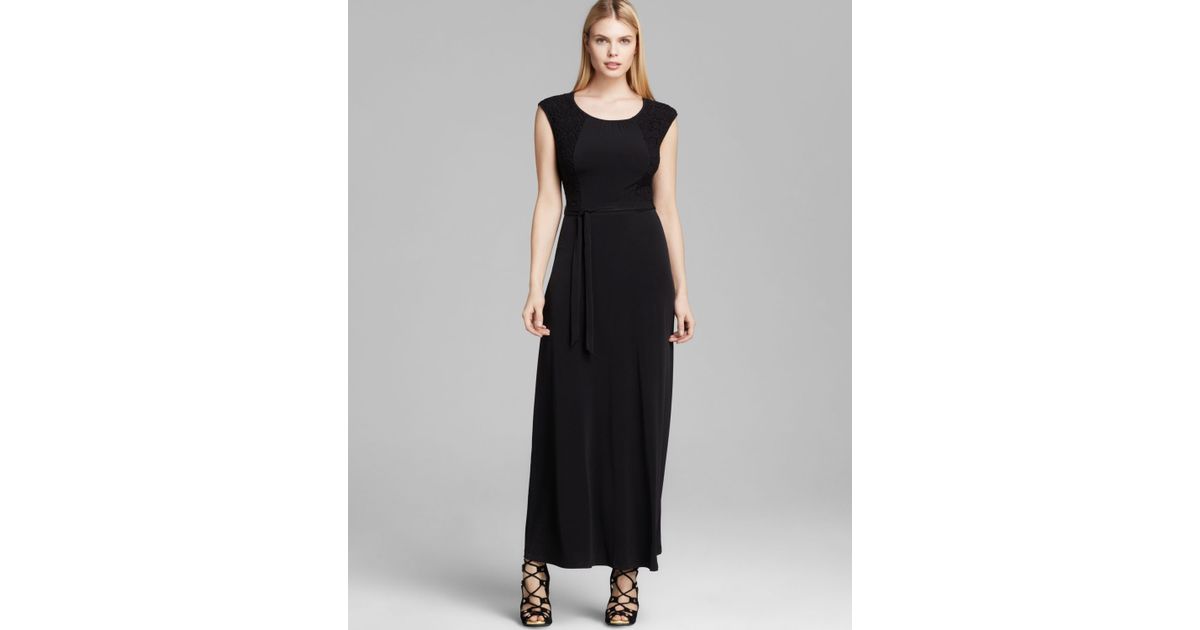 calvin klein cap sleeve gown
