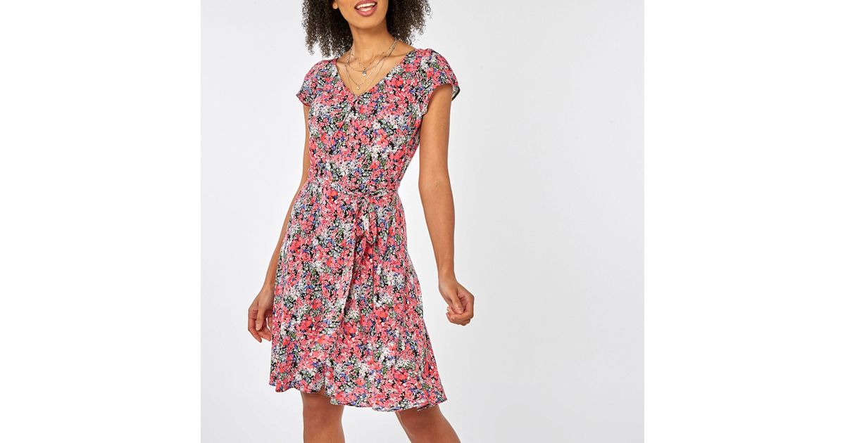 Dorothy Perkins Billie & Blossom Multi Colour Floral Print Vneck