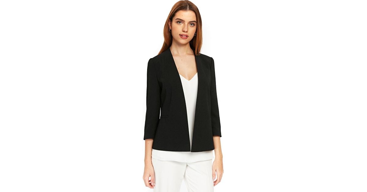 Jacket In Black Daisy Lined Lyst Wallis 4wqBSEn