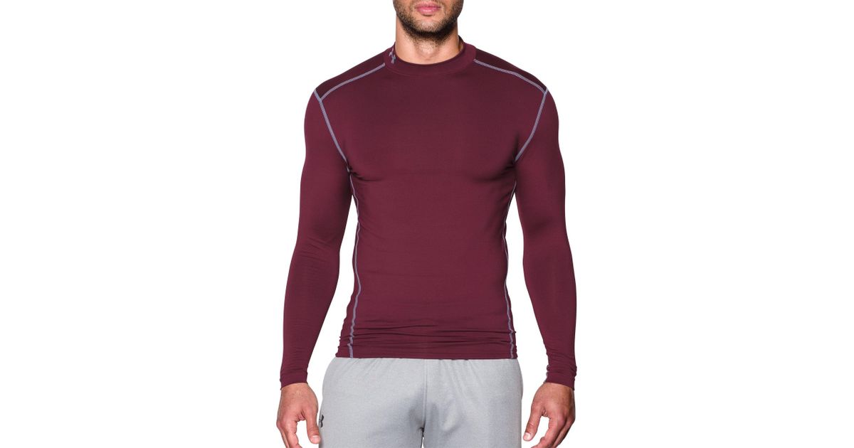 under armour maroon long sleeve