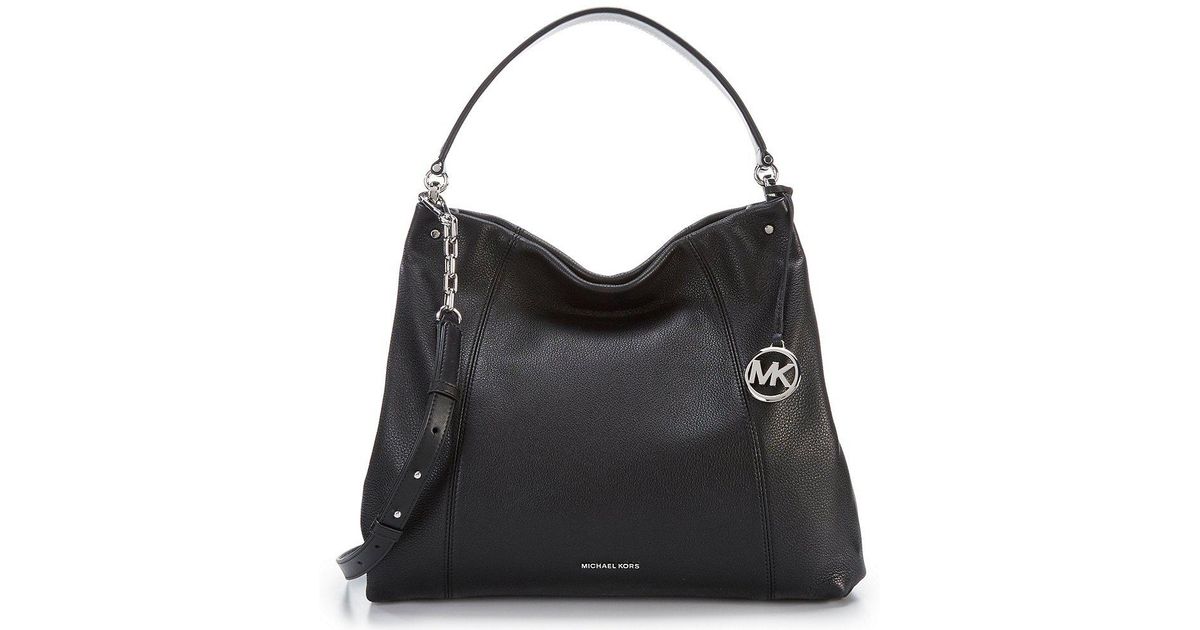 Lyst Michael Kors Lex Large Convertible Hobo Bag In Black