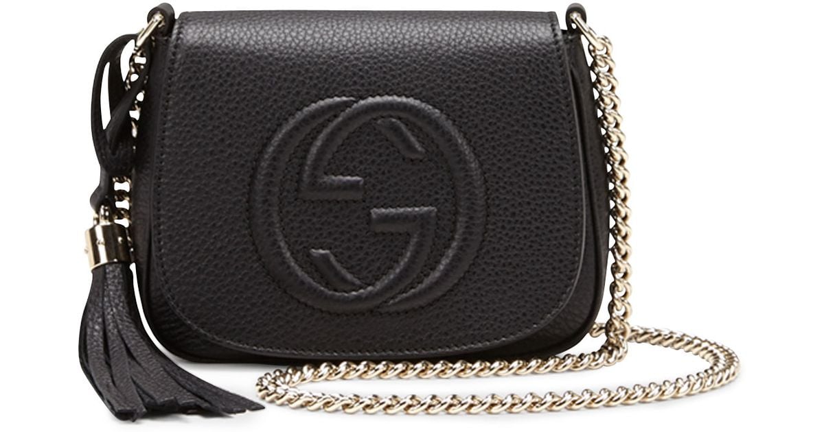 Gucci Crossbody Bag Black Leather Literacy Basics