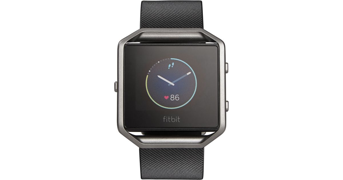 Fitbit Blaze Smart Fitness Watch in Silver for Men (Black Silver) Lyst
