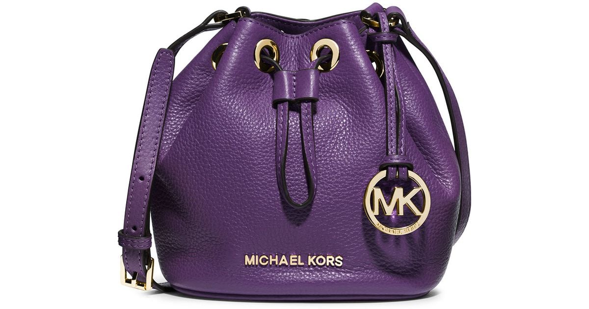 Lyst Michael Kors Jules Drawstring Crossbody Bag In Purple