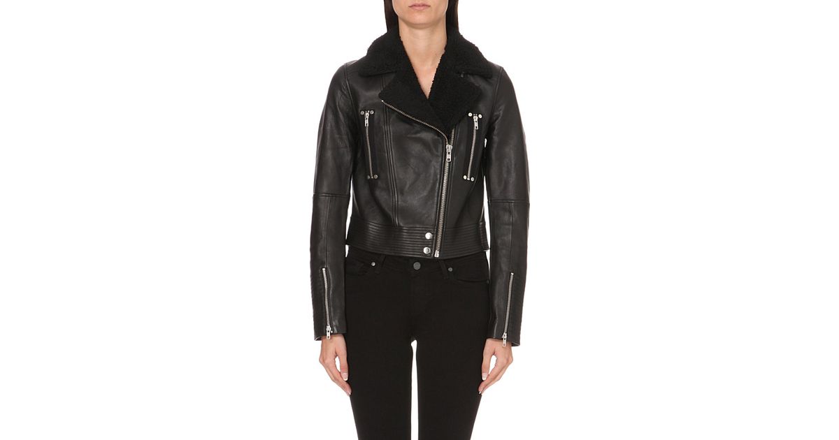Paige Rooney Leather Jacket In Black Lyst