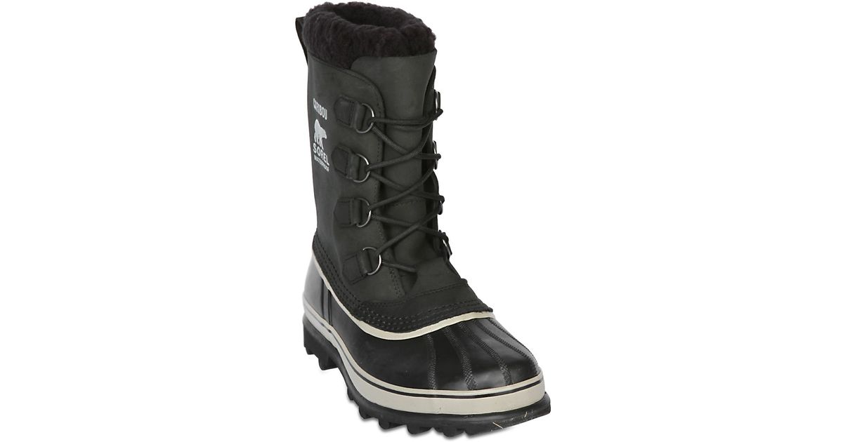caribou waterproof nubuck and rubber boots