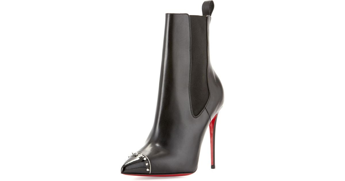 chris louboutin website - Christian louboutin Banjo Spiked Leather Boots in Black (BLACK ...