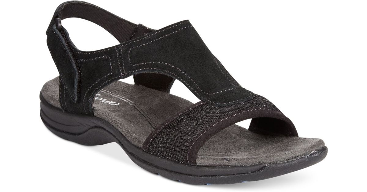 Easy spirit Seacoast Sandals in Black | Lyst