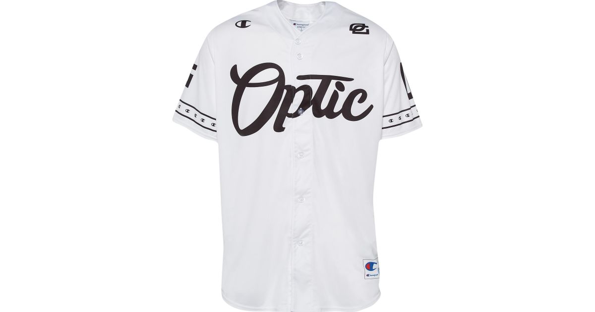 Champion Optic Gaming Optic Gaming Baseball Jersey in White for Men Lyst