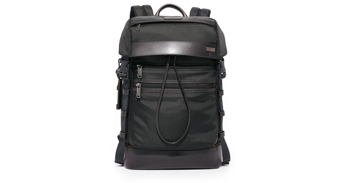 Tumi Alpha Bravo Kinser Flap Backpack In Black For Men Lyst