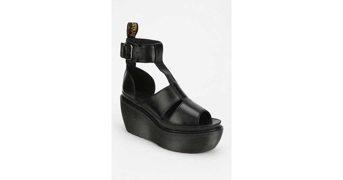 Bessie Sandal In Wedge Lyst Platform Drmartens 0mnnov8w Black oWdCQxBer