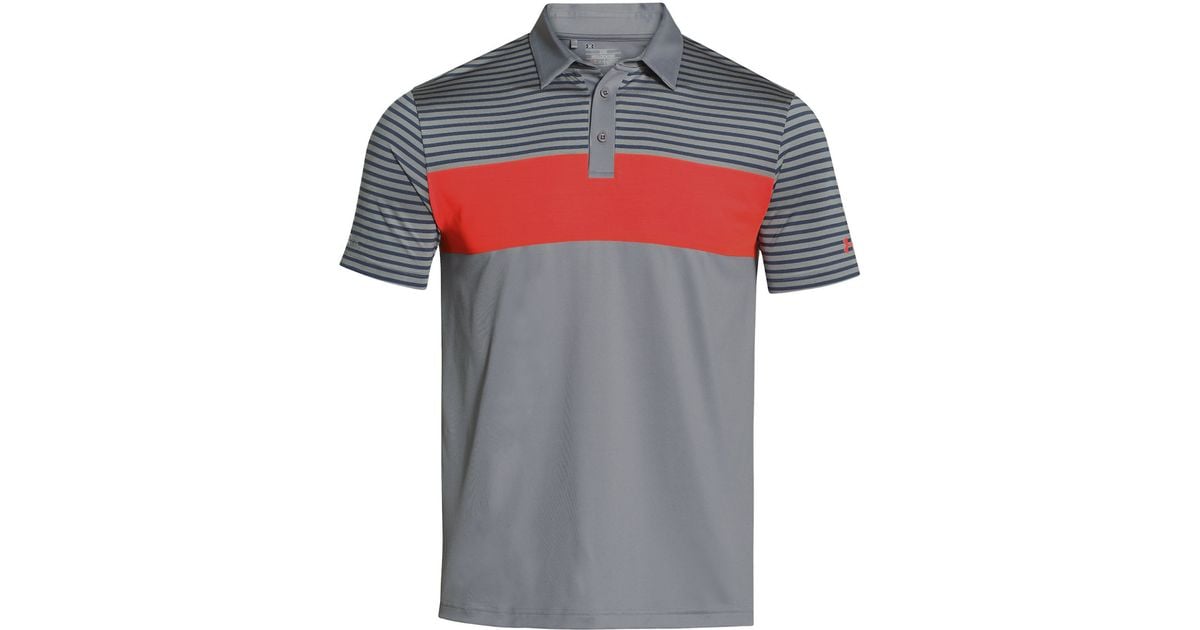 ua raise stripe polo