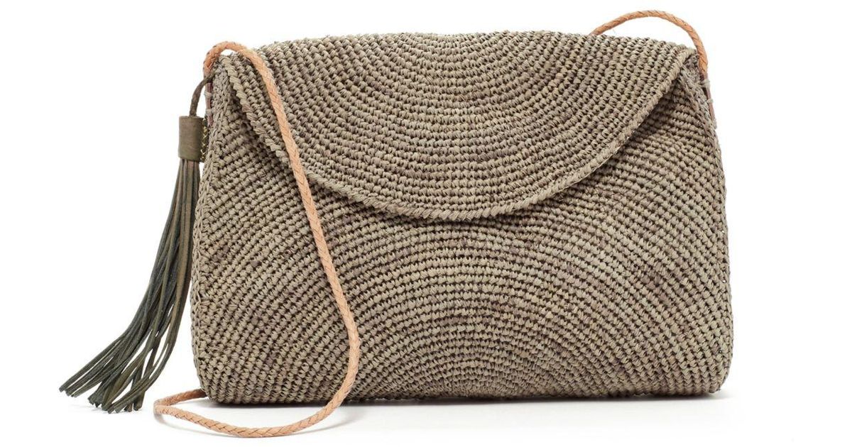 Lyst Eileen Fisher Crocheted Raffia Mar Y Sol For Leah Bag