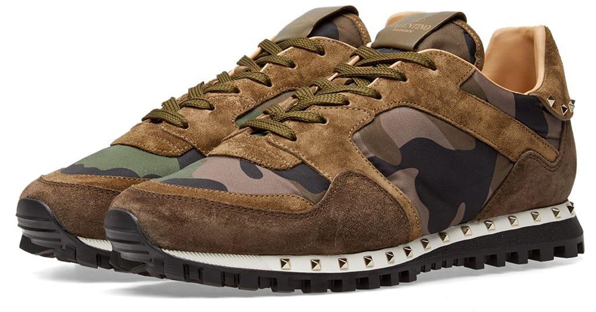 valentino stud sole rockrunner sneaker