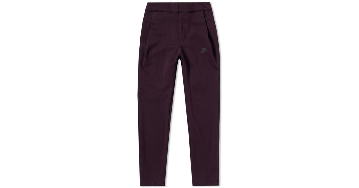 nike tech fleece purple pants