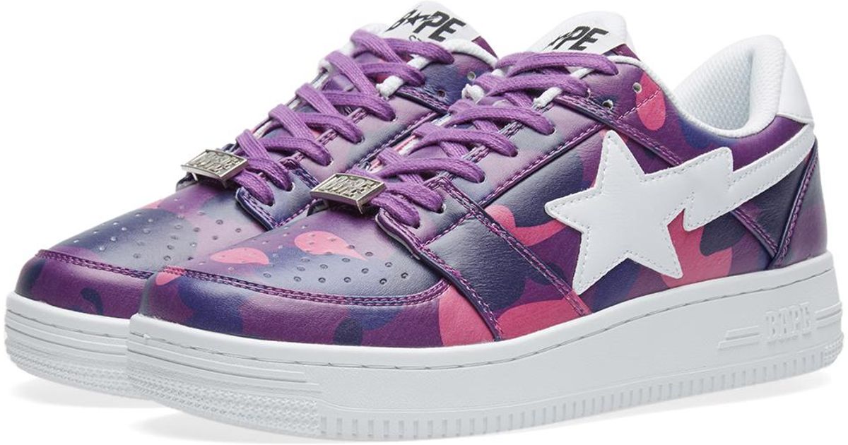 A Bathing Ape Colour Camo Bape Sta in Purple for Men Lyst