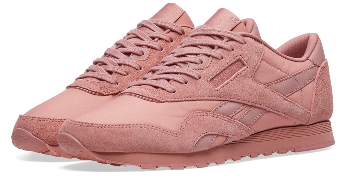 mens pink reebok classics