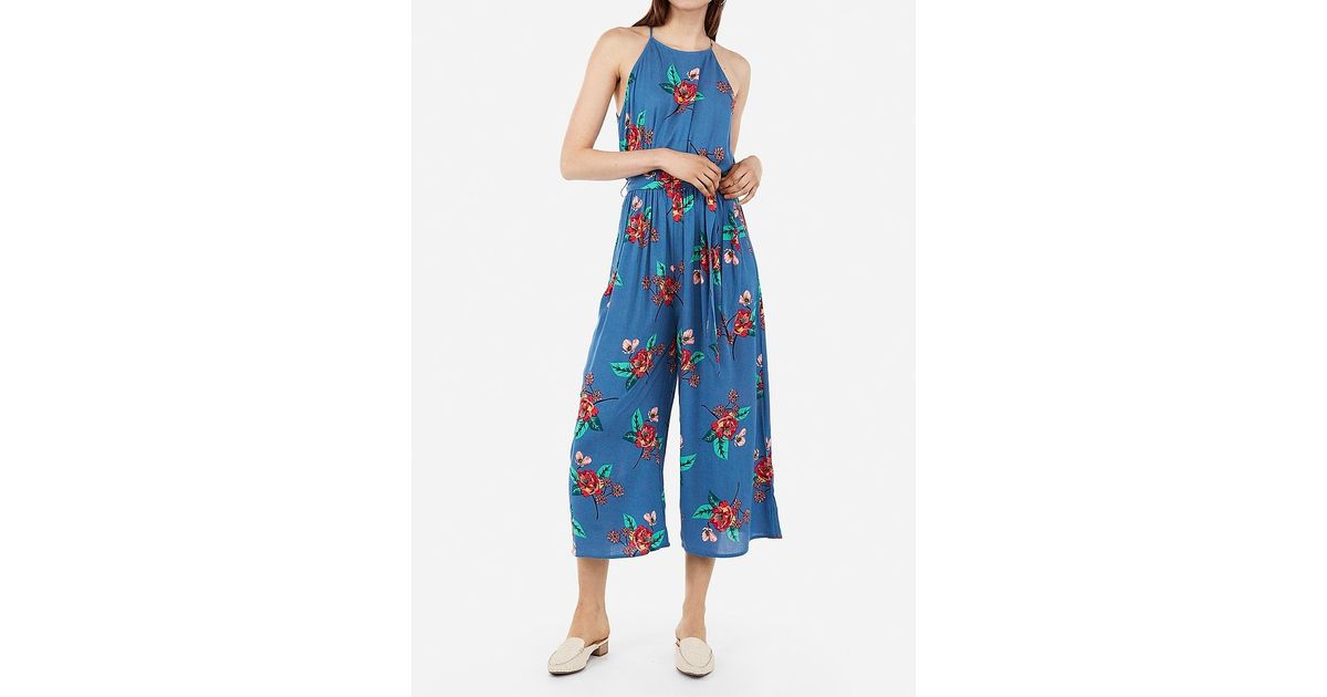 express floral jumpsuit