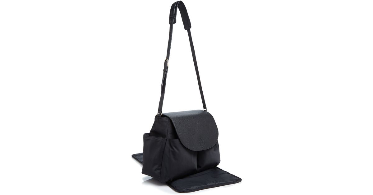 Lyst Tory Burch Thea Nylon Messenger Diaper Bag In Black