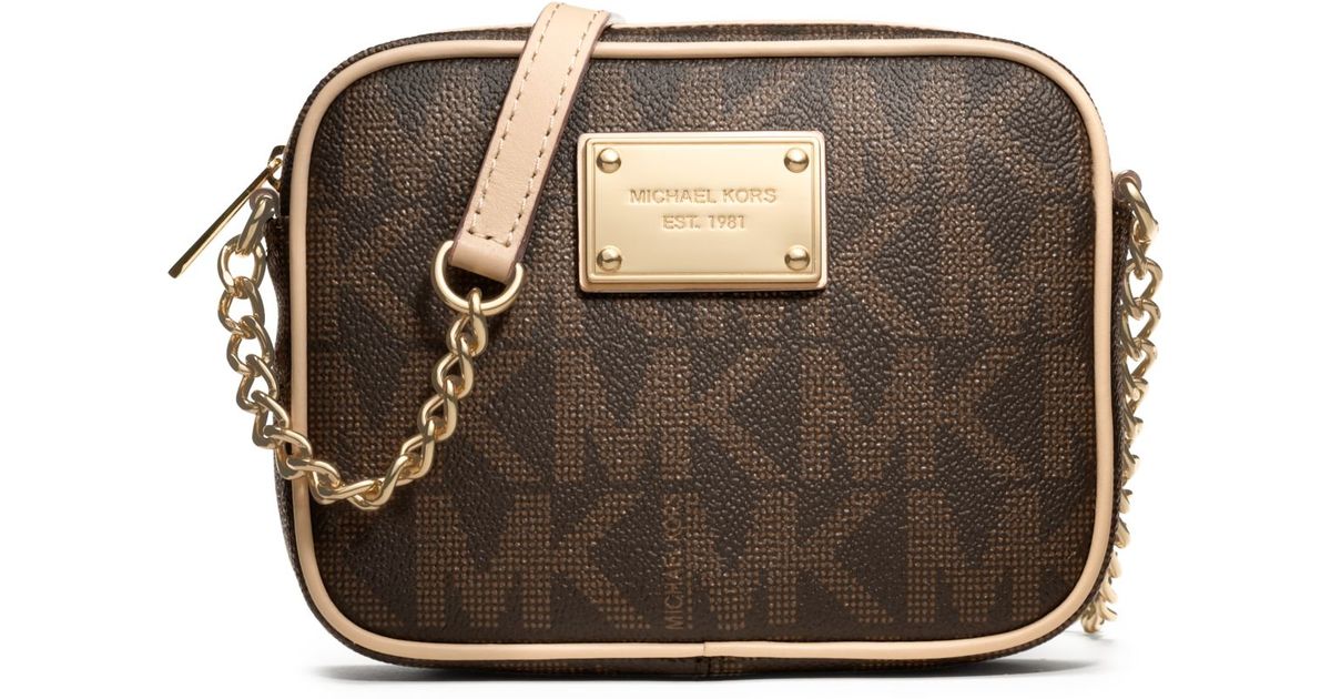 michael kors crossbody gold chain