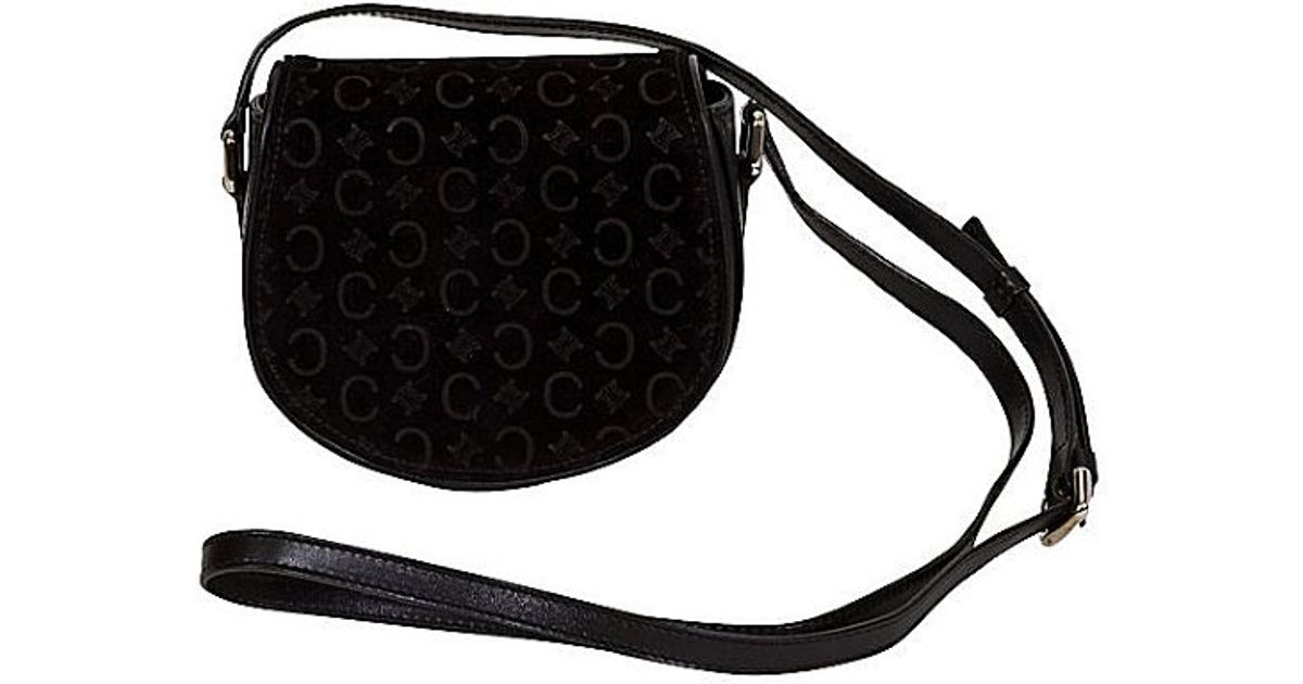 Cline Pre-owned: Logo Black Crossbody Bag in Black | Lyst