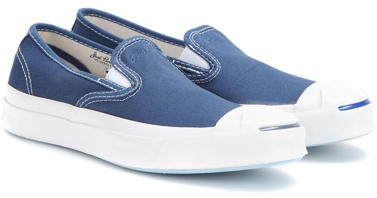 converse jack purcell slip ons