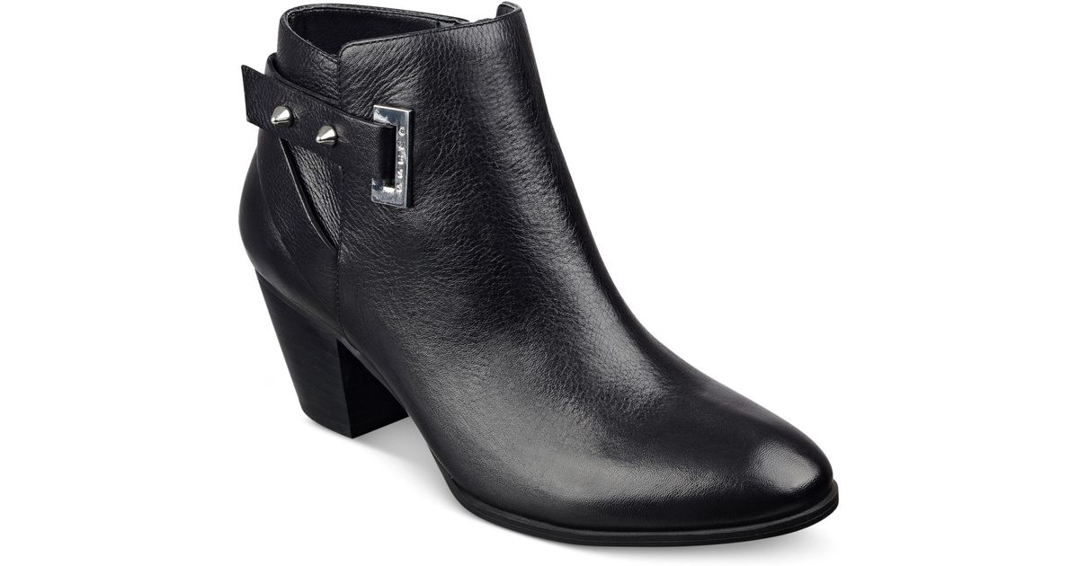 Lyst Guess Womens Verity Ankle Booties In Black 9735