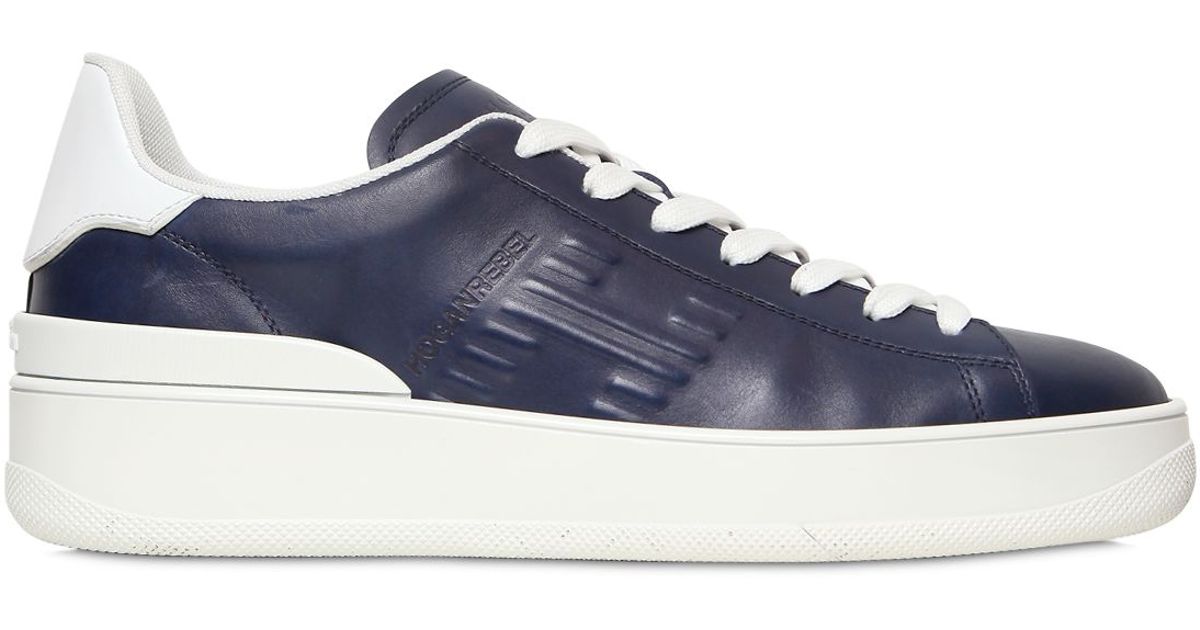 Lyst - Hogan Rebel Pure '86 Leather Sneakers in Blue for Men