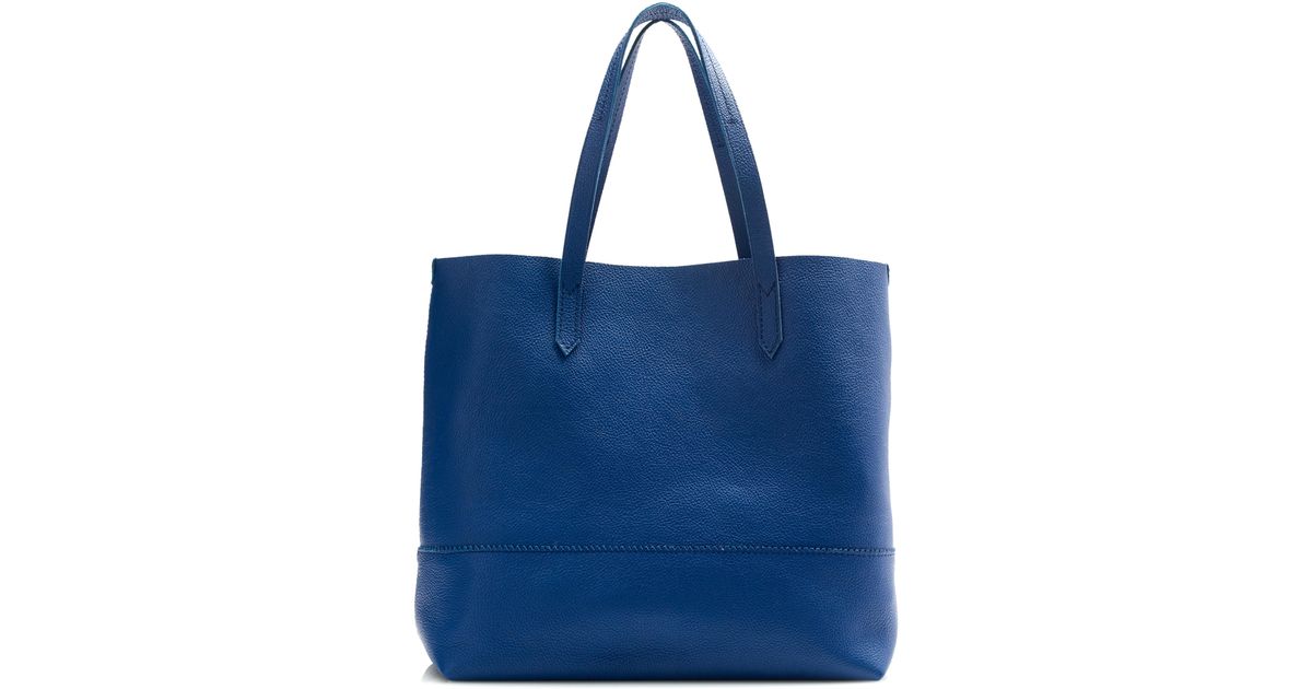 Lyst J Crew Downing Tote With Pocket In Blue