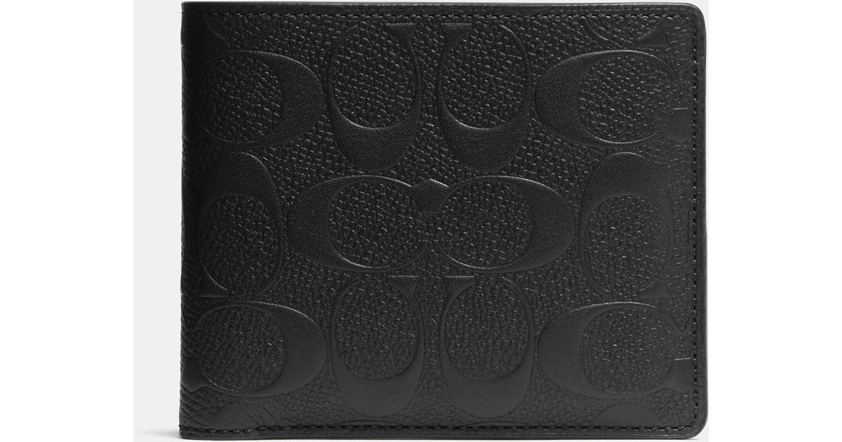 coach mens wallet id insert