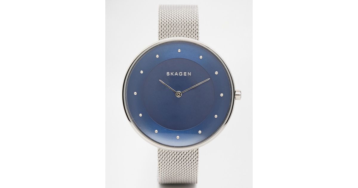 Lyst - Skagen Skw2293 Gitte Blue  point aim Watch in Blue