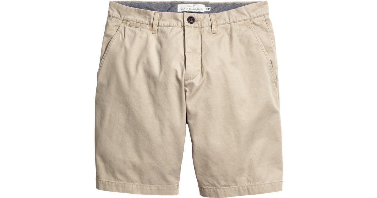 mens beige chino shorts