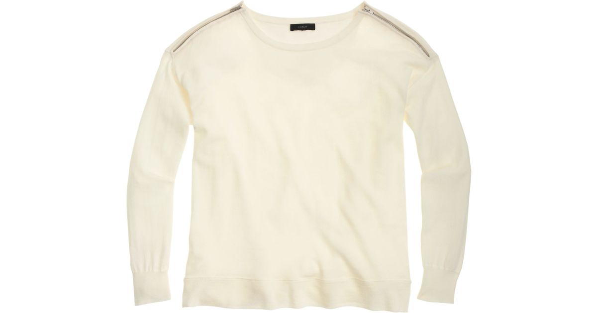 white merino jumper