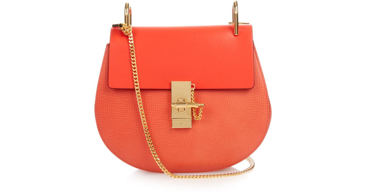 chloe handbags replica - Chlo Drew Small Leather Cross-Body Bag in Red (RED MULTI) | Lyst