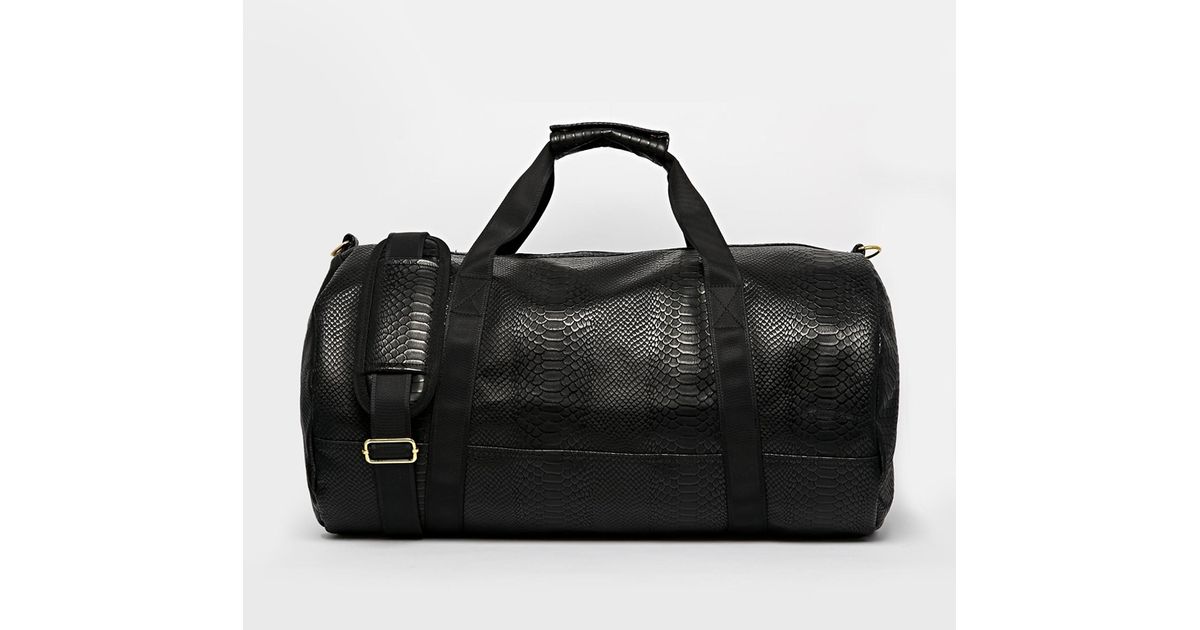 Lyst Mi Pac Python Duffle Bag In Black For Men