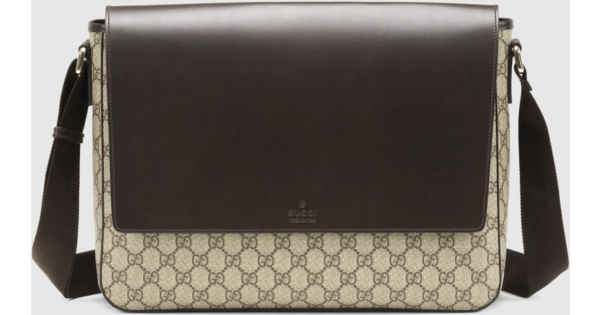 gucci supreme canvas messenger bag