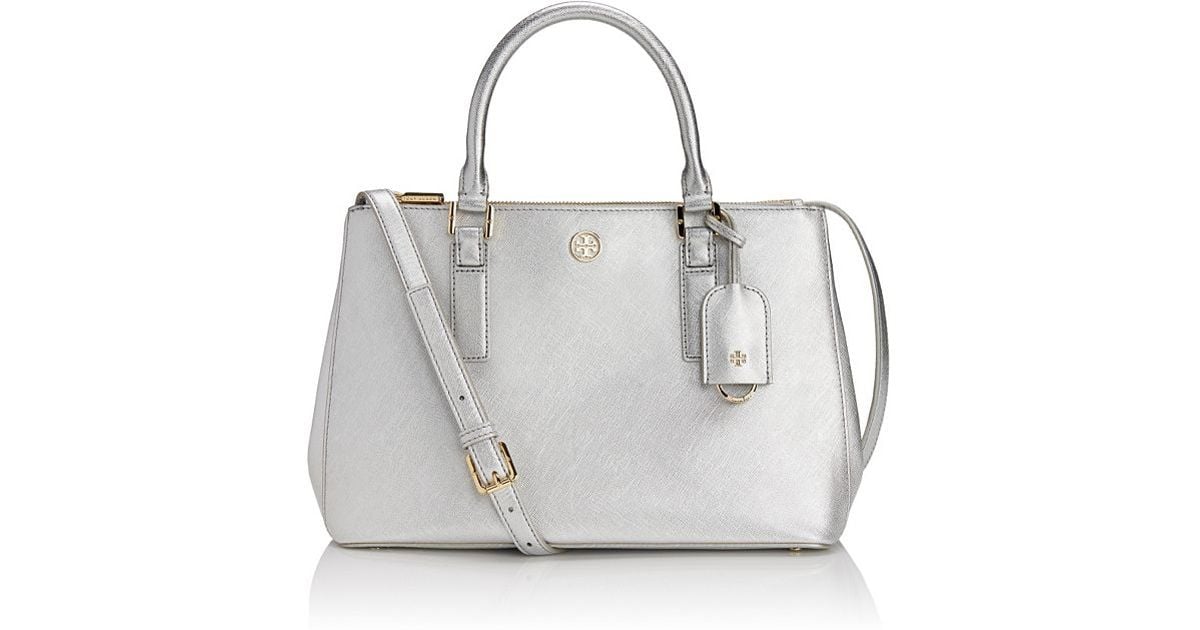 tory burch robinson mini double zip tote