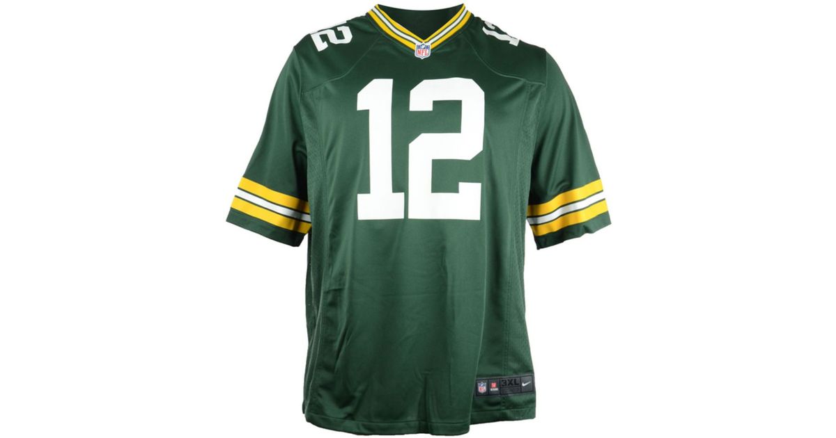 Nike Big And Tall Aaron Rodgers Green Bay Packers Game Jersey in ...  