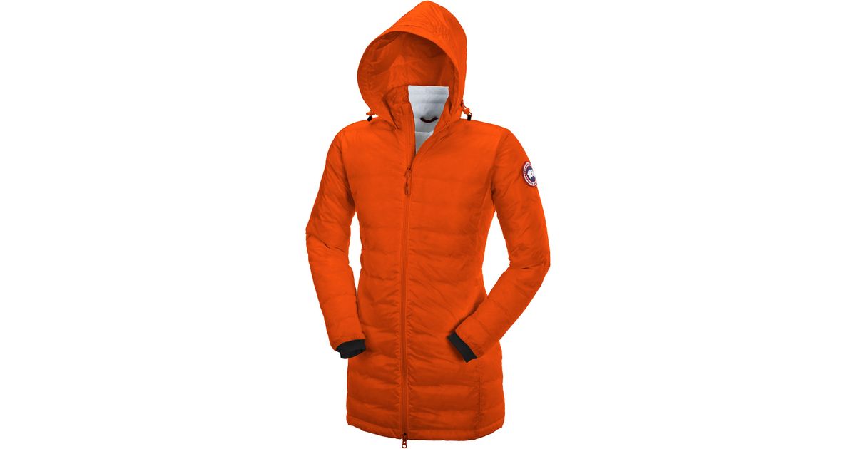 Canada Goose montebello parka sale price - Canada goose Camp Hooded Jacket in Orange (Sunset Orange) | Lyst
